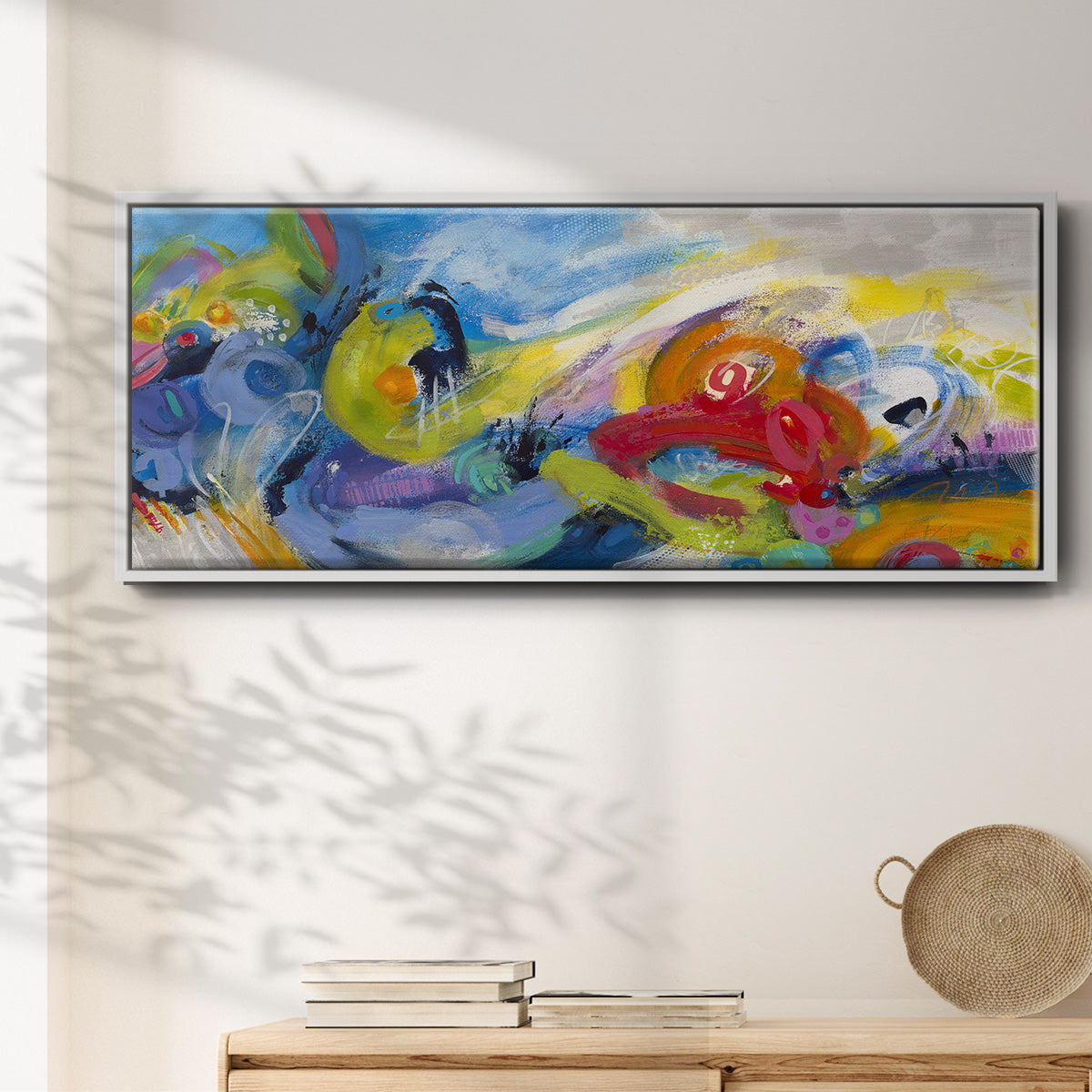 Racing Forms - Floater Framed Canvas Print
