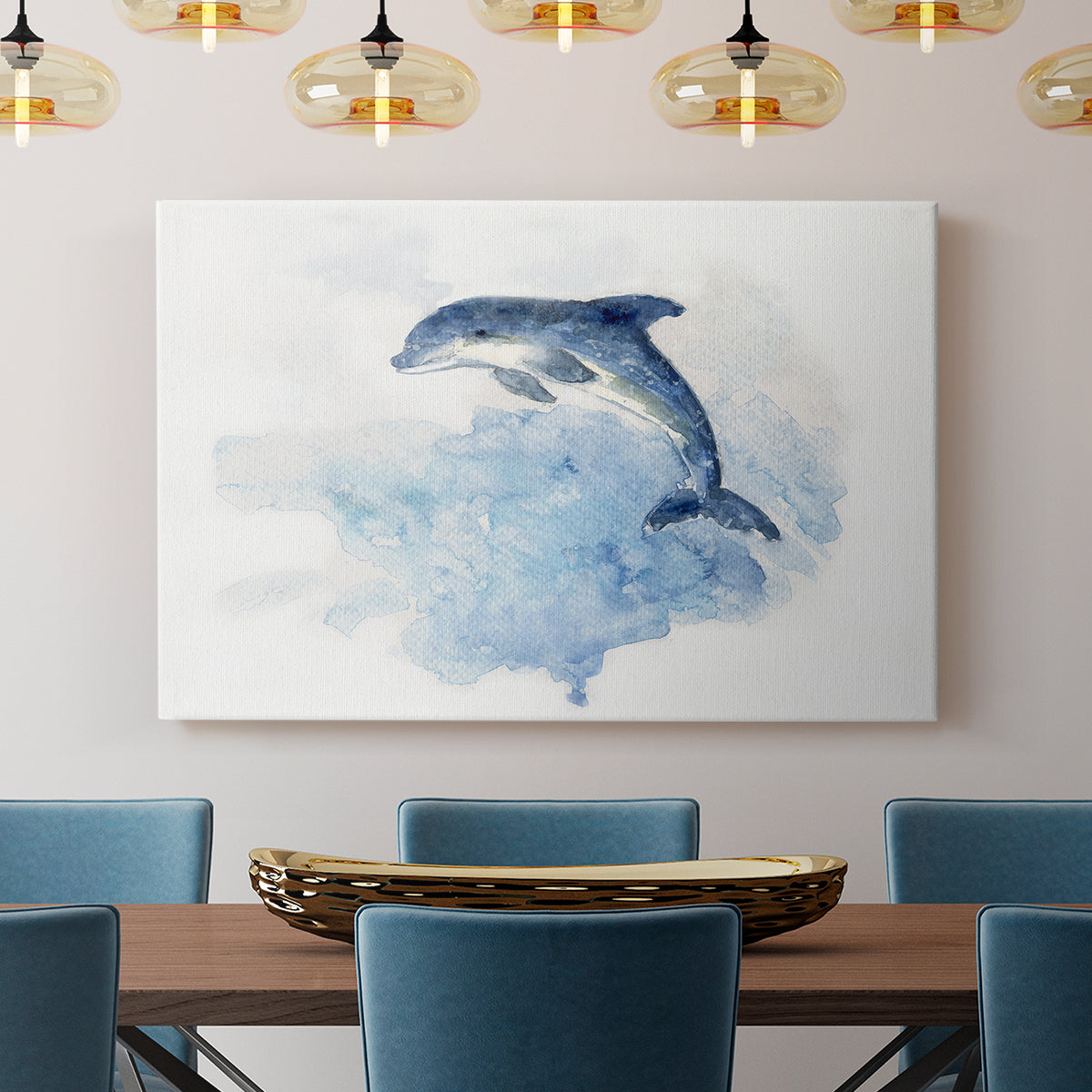 Wave Jumping - Canvas Art Print