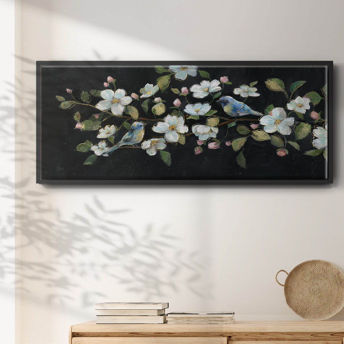 Evening Duet - Floater Framed Canvas Print
