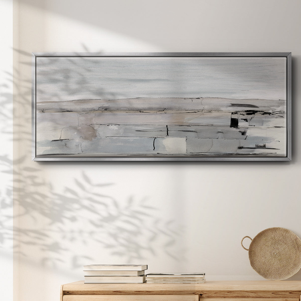 Faraway Field - Floater Framed Canvas Print