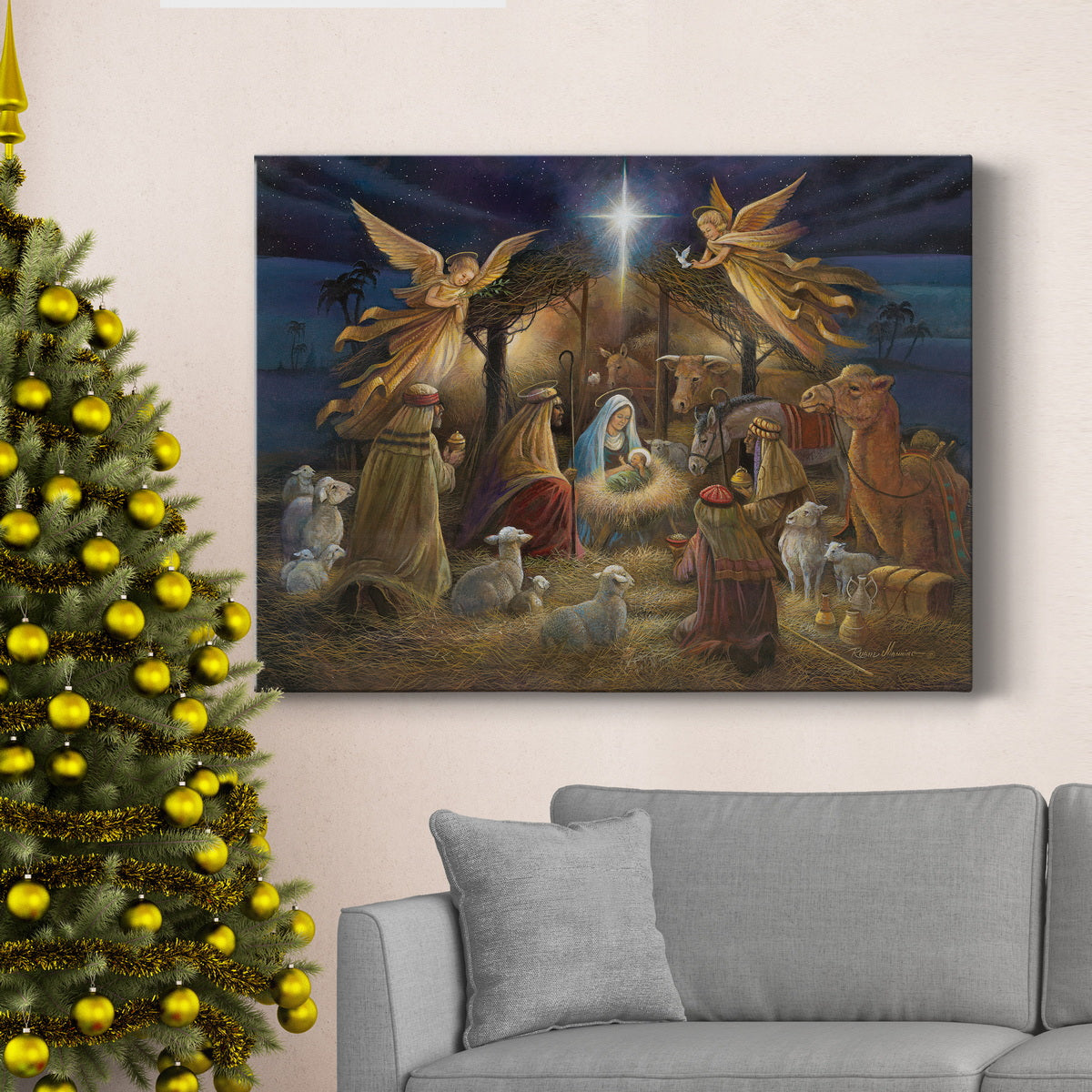 Nativity - Premium Gallery Wrapped Canvas  - Ready to Hang