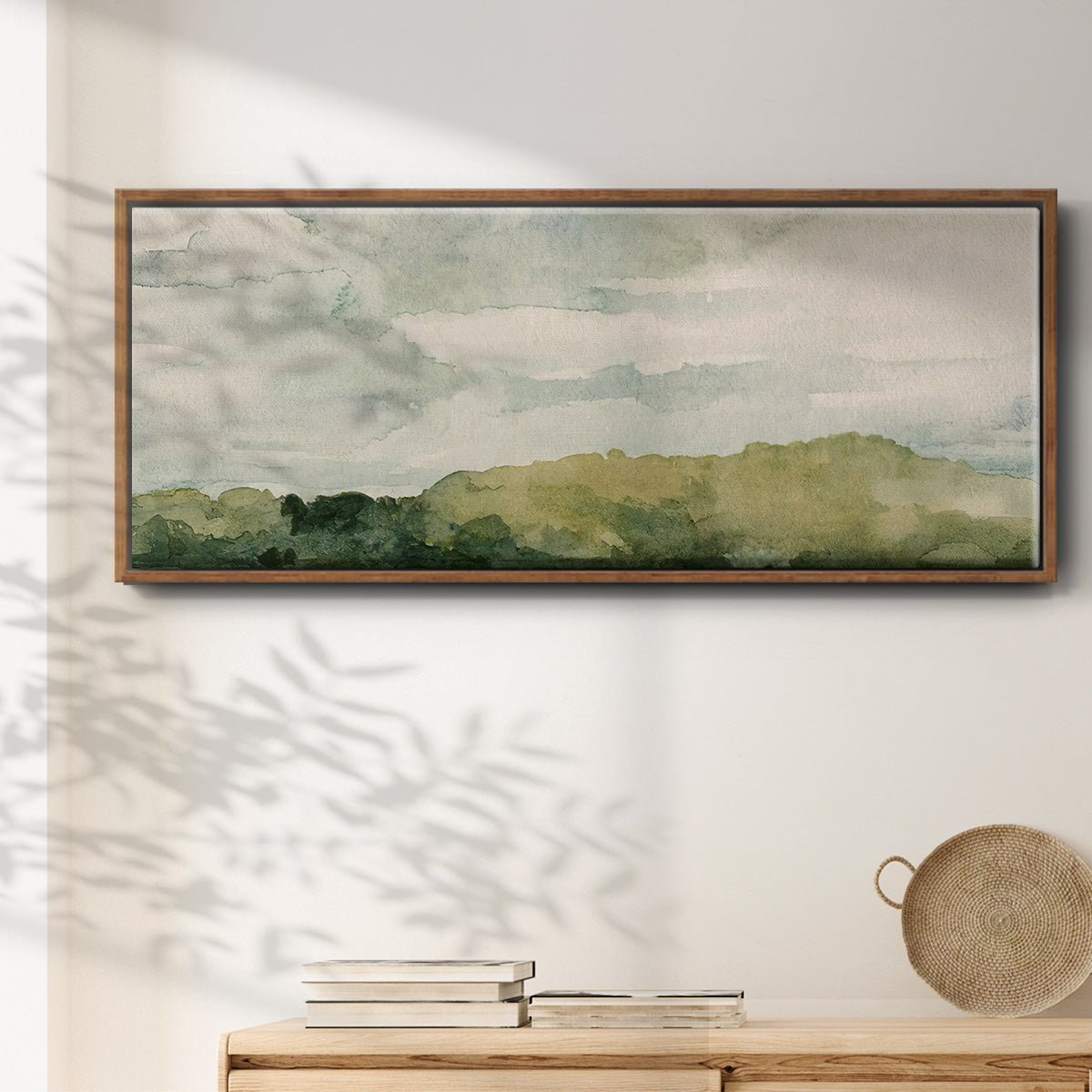 Riverside I - Floater Framed Canvas Print