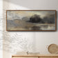 Misty Pond - Floater Framed Canvas Print