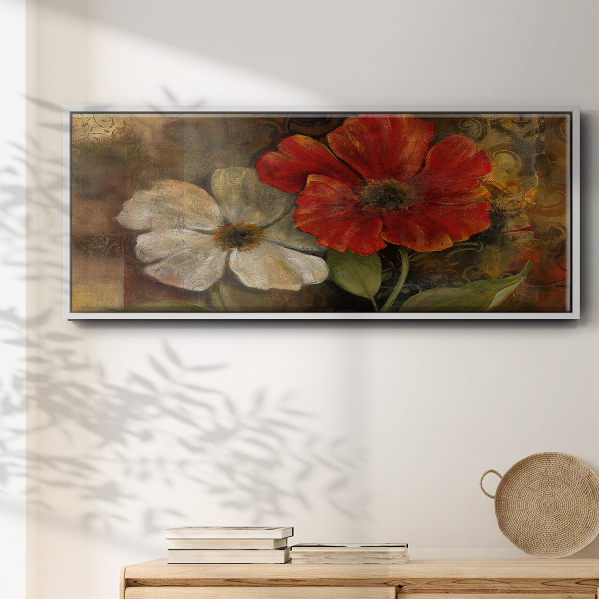 Perfect Pair II - Floater Framed Canvas Print