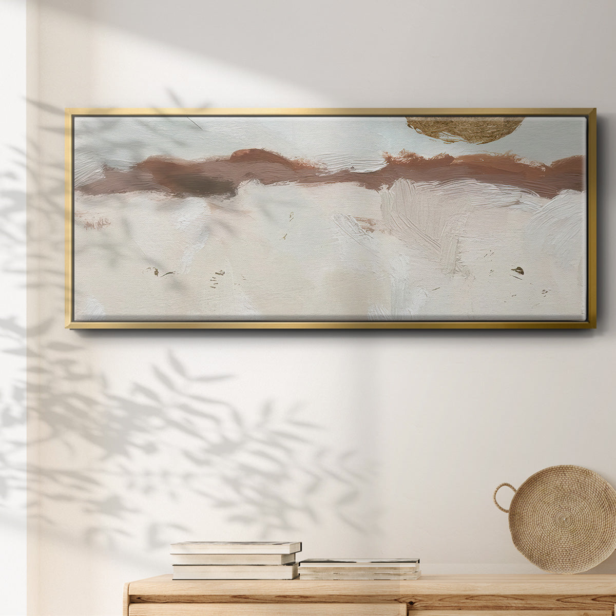 Winter Medallion II - Floater Framed Canvas Print