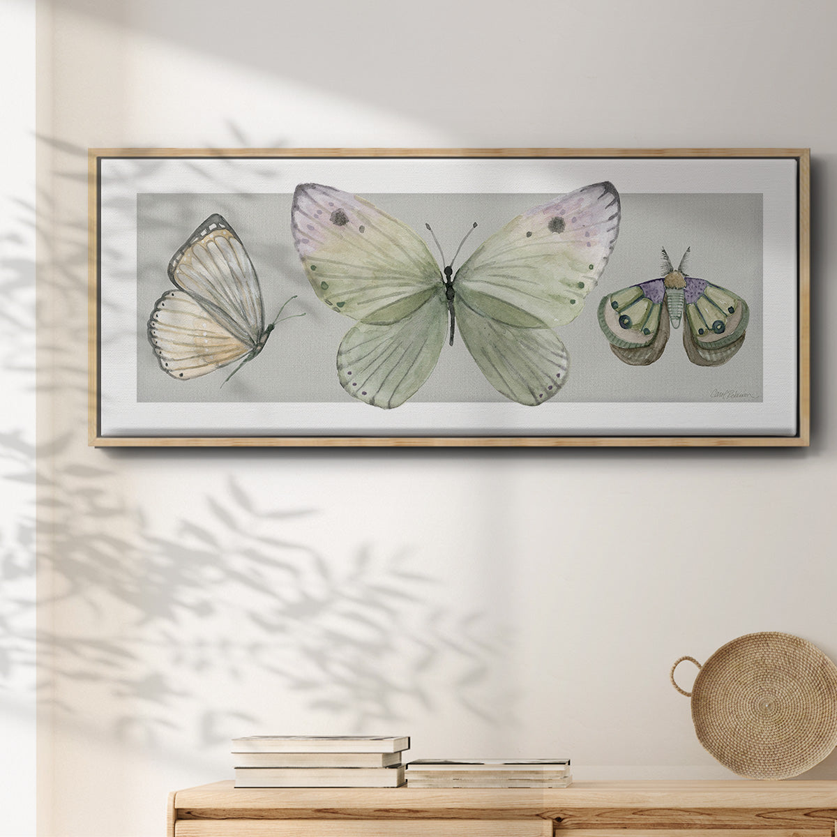 Pretty Insects II - Floater Framed Canvas Print