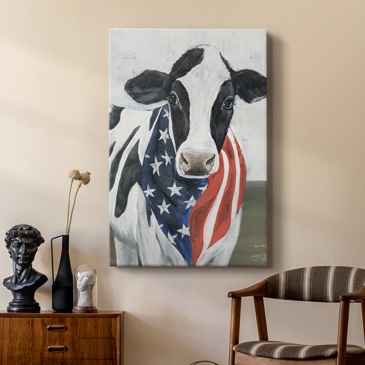 American Cow II - Canvas Art Print