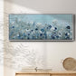 Teal Light Garden - Floater Framed Canvas Print