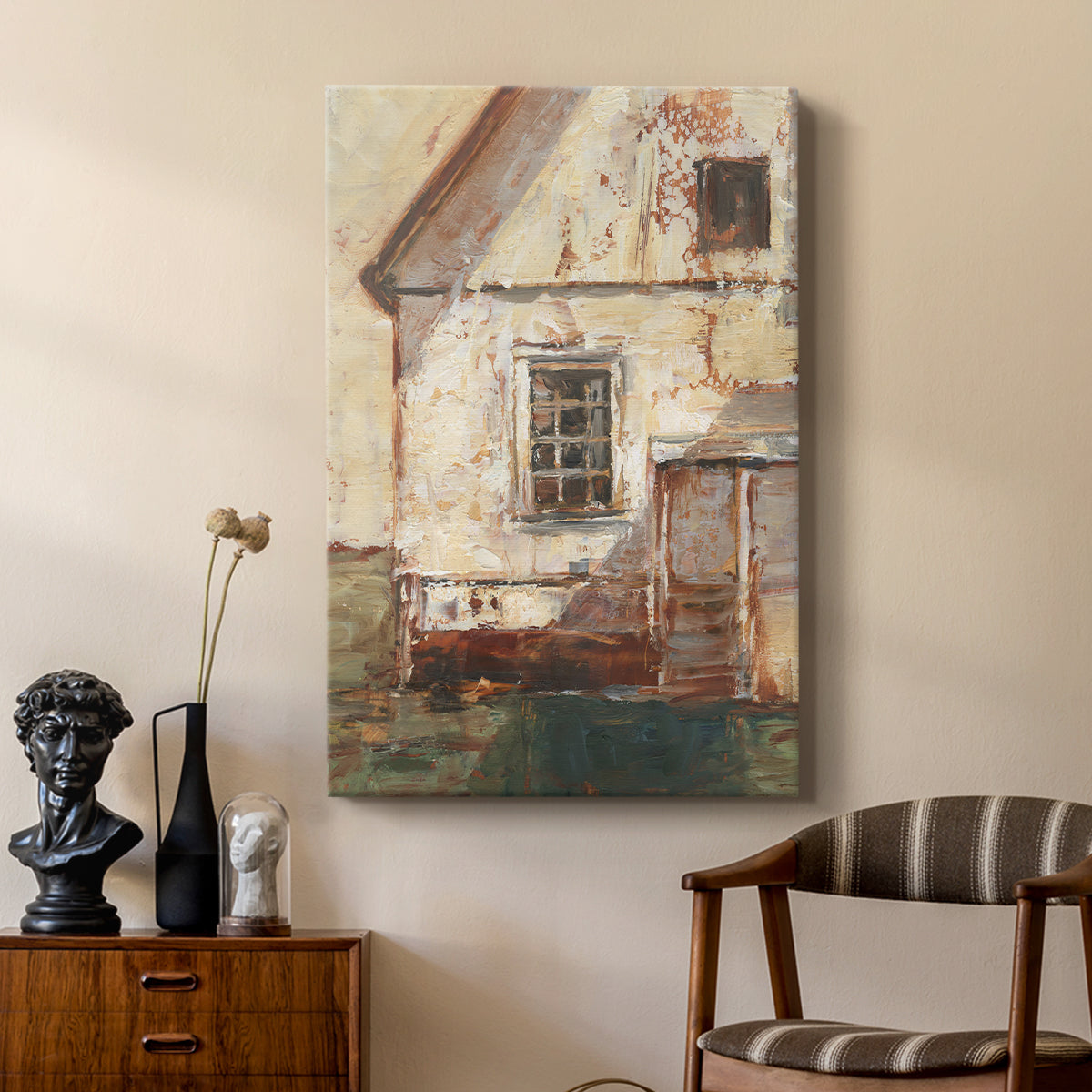 Sunlit Barn II - Canvas Art Print