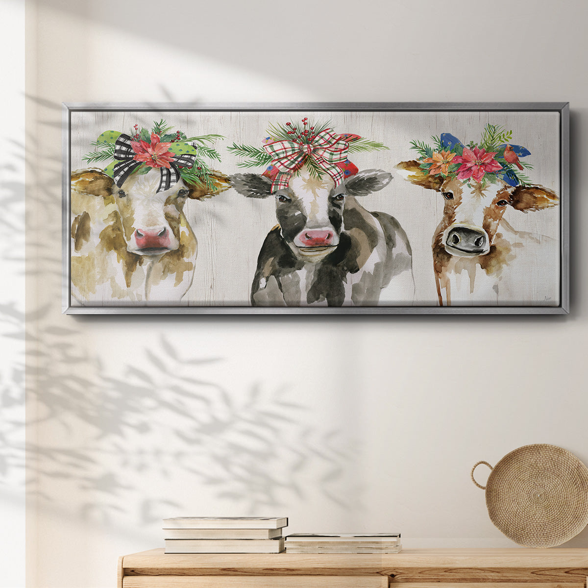 Holiday Gals - Floater Framed Canvas Print