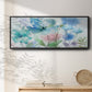 Mingled Blues - Floater Framed Canvas Print