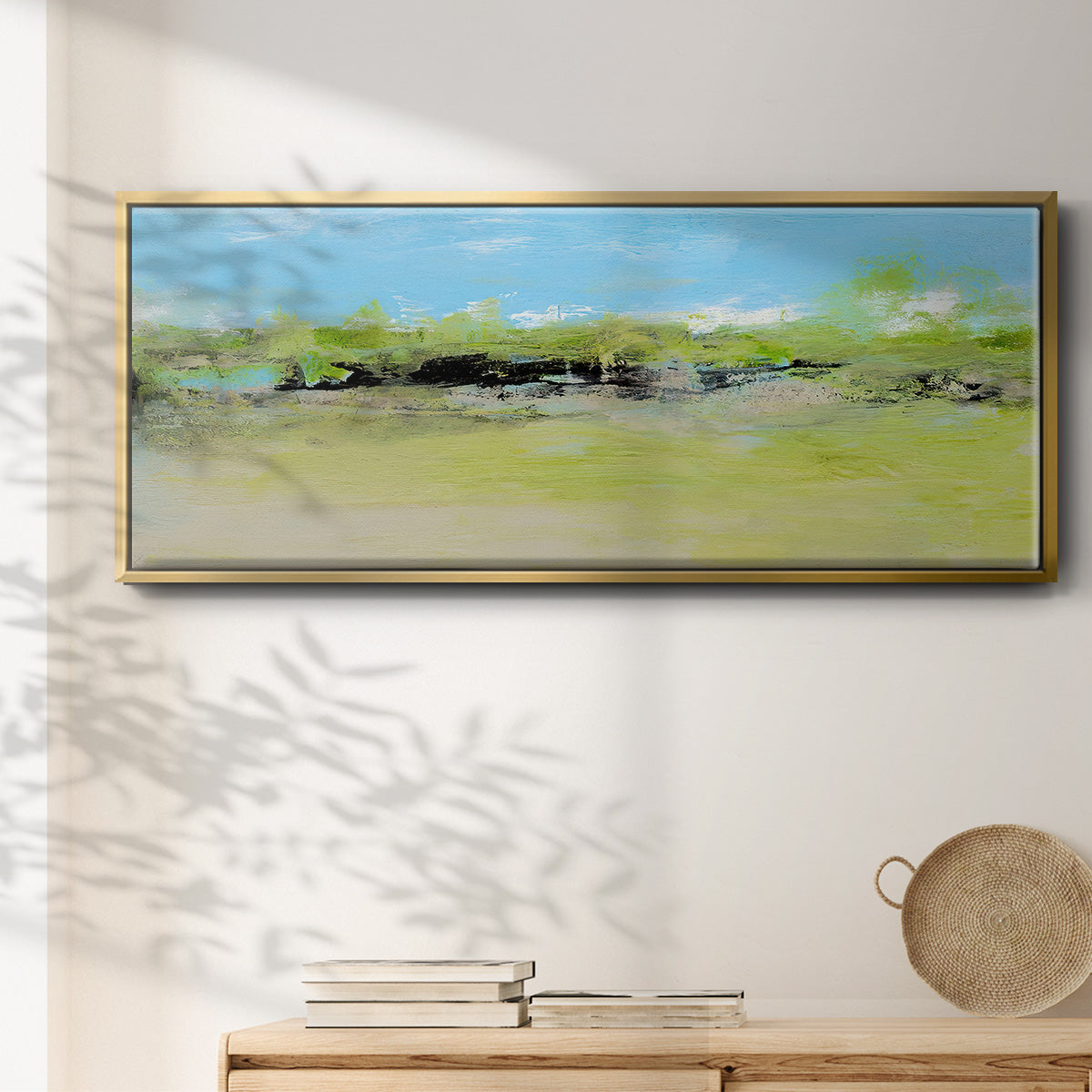 From the Terrace I - Floater Framed Canvas Print