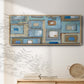 Variation on Greek Key I - Floater Framed Canvas Print