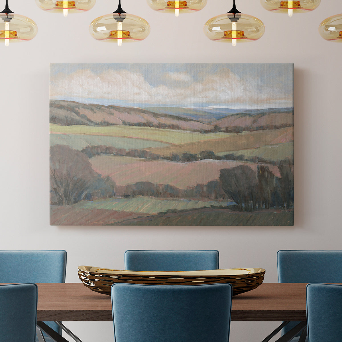 Hilly Countryside II - Canvas Art Print