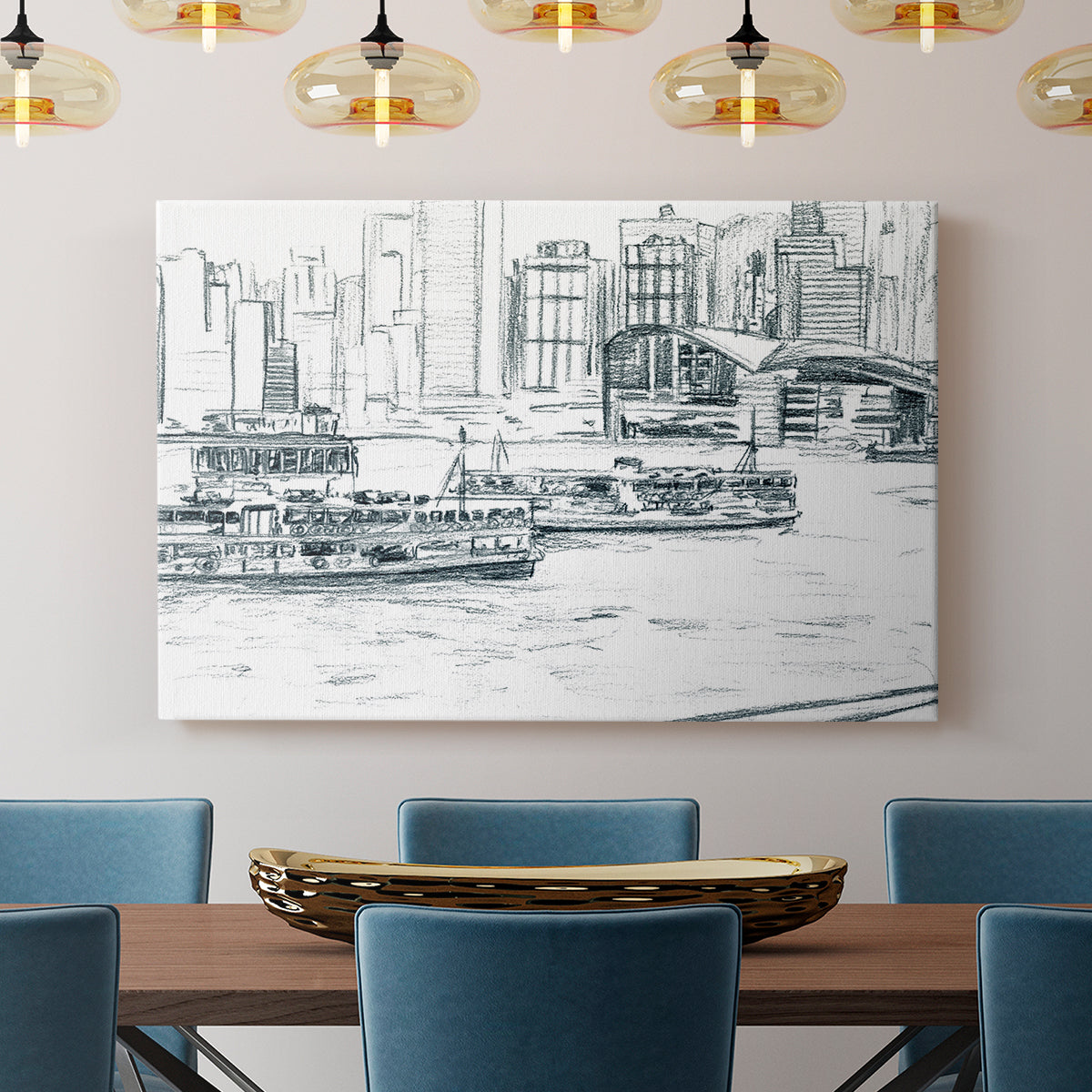Ferryboats I - Canvas Art Print