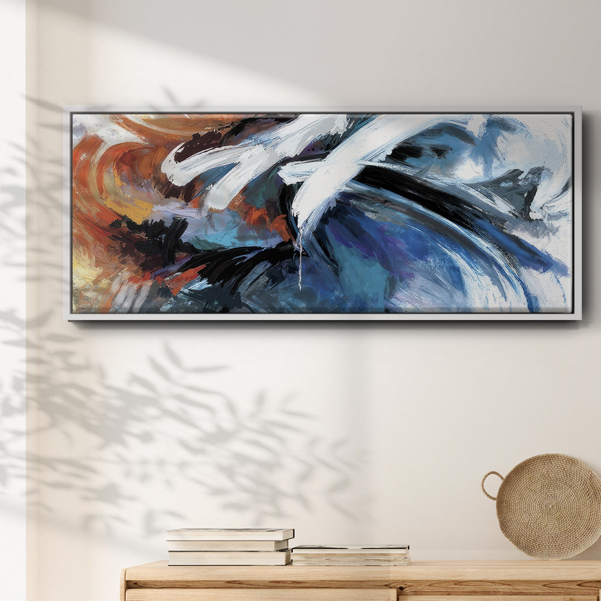 Elementary - Floater Framed Canvas Print