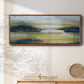 Lime Strata II - Floater Framed Canvas Print