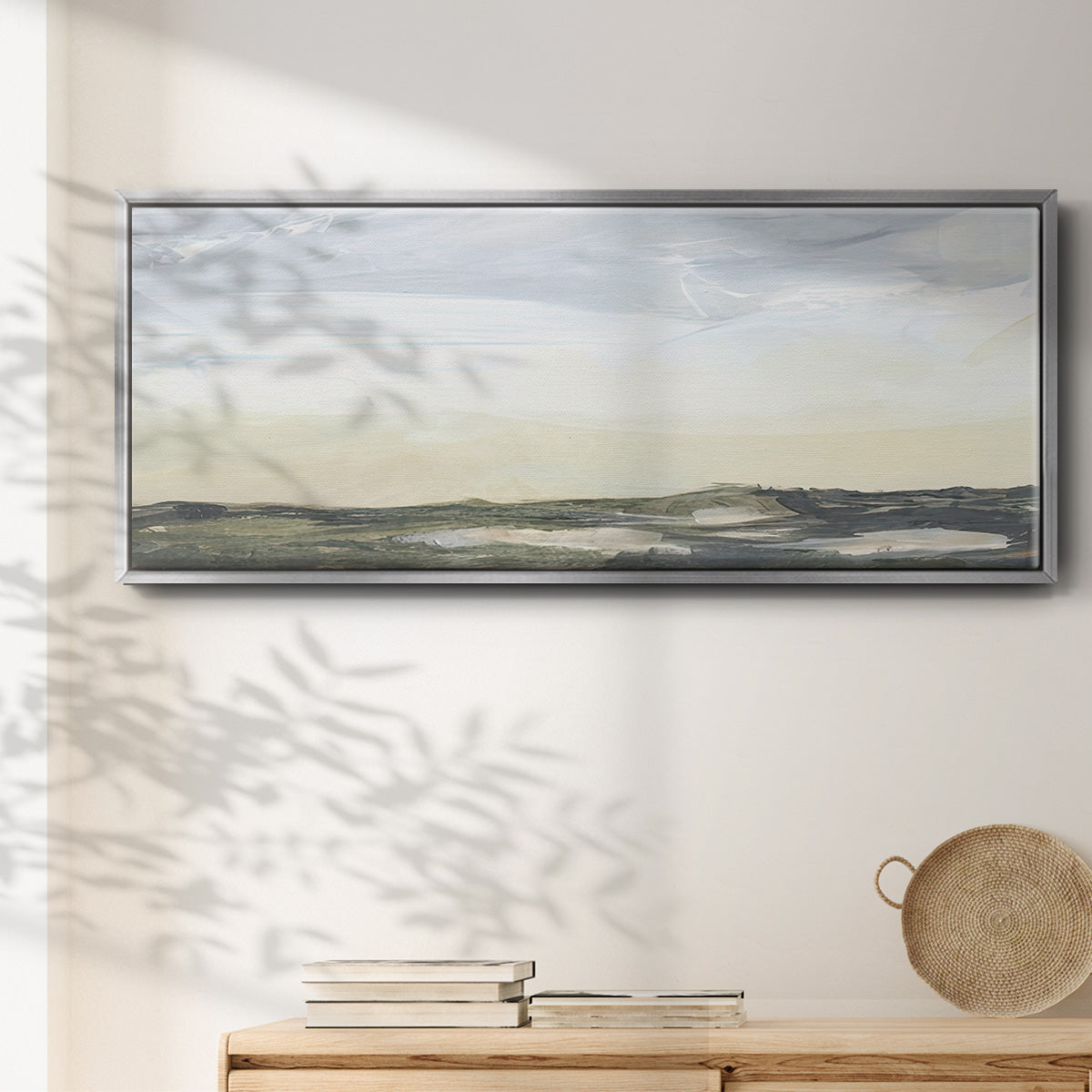 Green Ridge I - Floater Framed Canvas Print