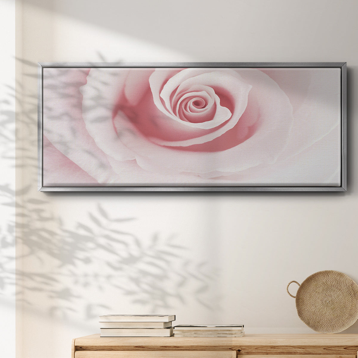 Rose Embrace - Floater Framed Canvas Print