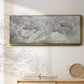 Soft Peony Lace - Floater Framed Canvas Print