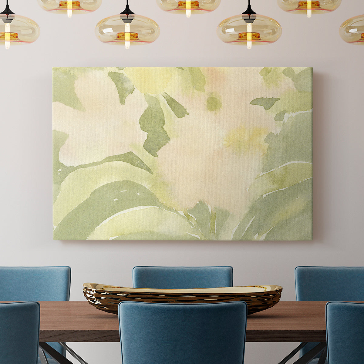 Verdant Floral Abstract II - Canvas Art Print