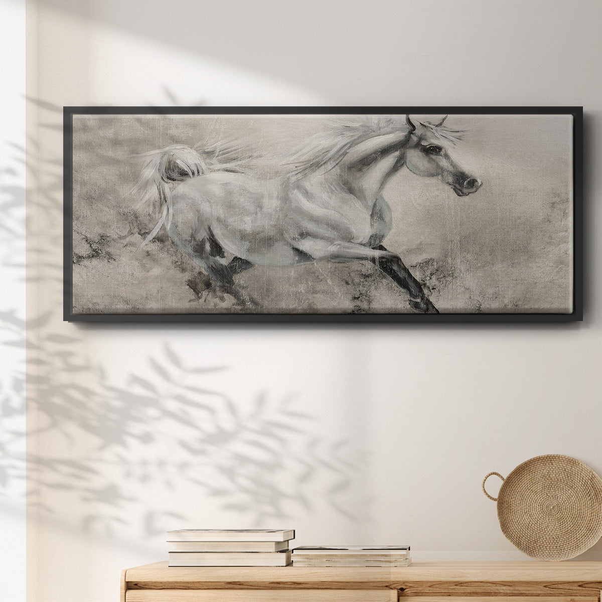 Majestic Stallion I - Floater Framed Canvas Print