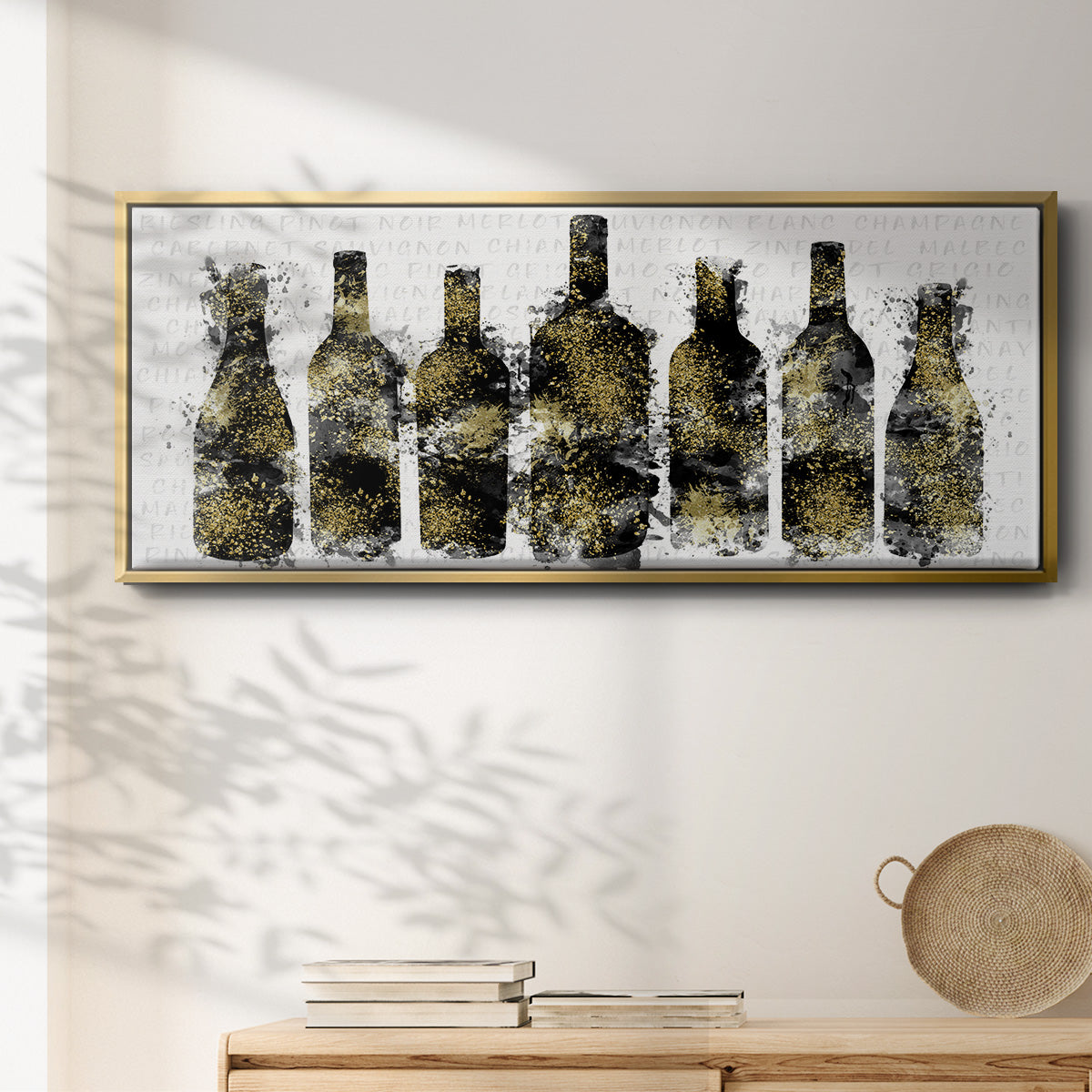 Wine Selection - Floater Framed Canvas Print