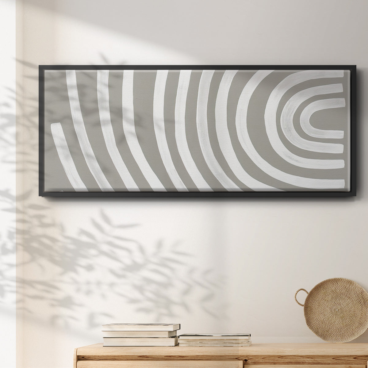 Broken Rainbow I - Floater Framed Canvas Print
