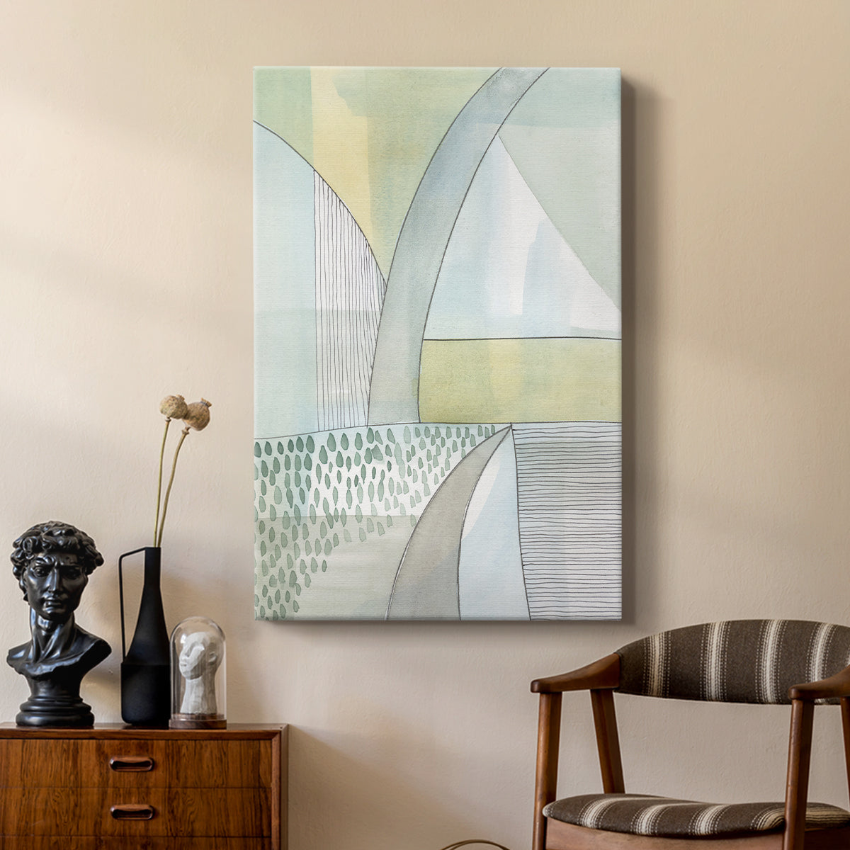 Mint Reflection II - Canvas Art Print