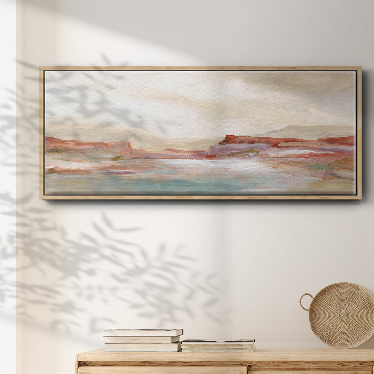 Twilight Desert Mirage - Floater Framed Canvas Print