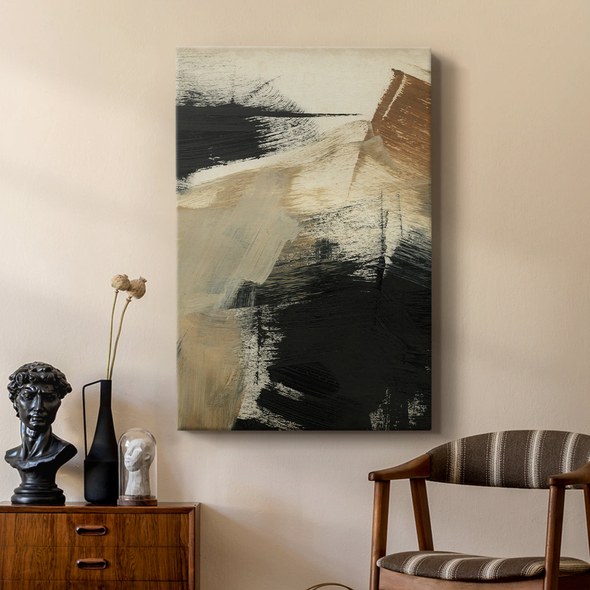 Baked Paintstrokes III - Canvas Art Print