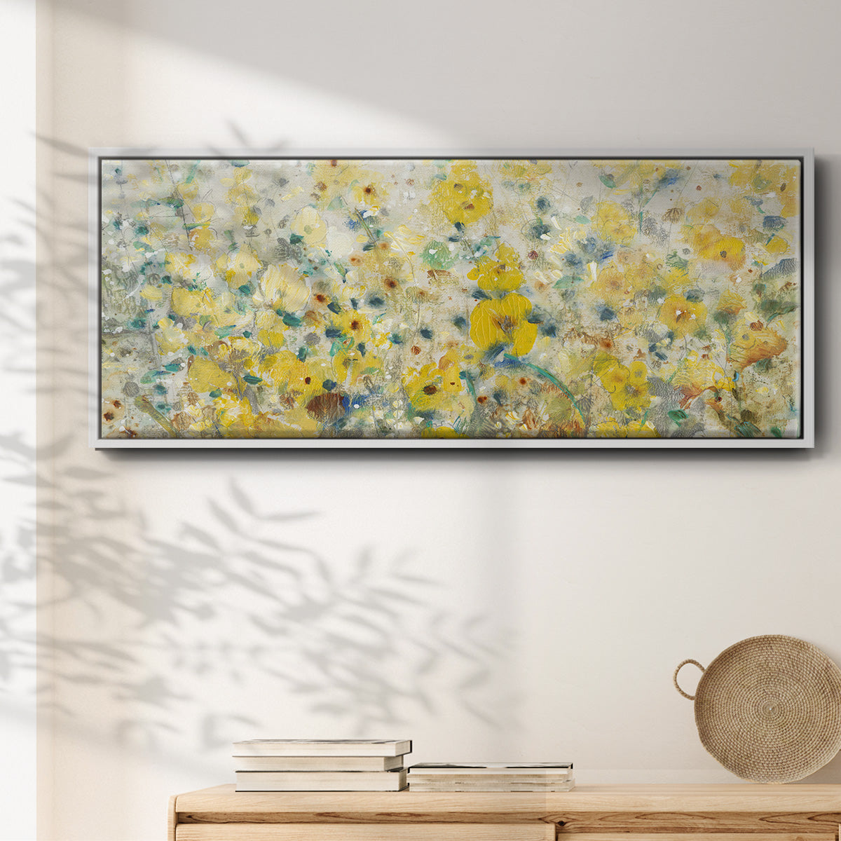 Cheerful Garden II - Floater Framed Canvas Print
