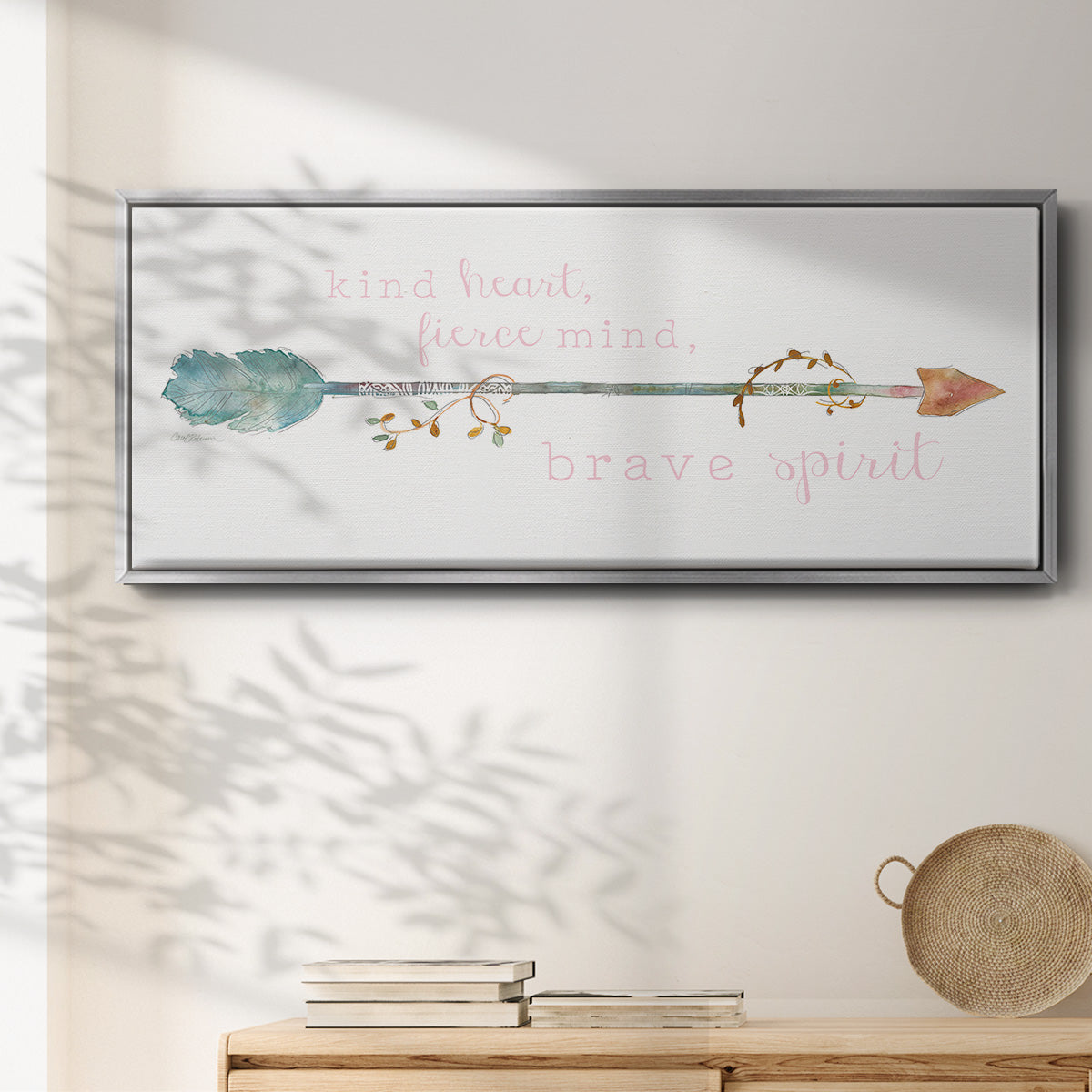 Brave Spirit - Floater Framed Canvas Print