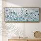 Endless Field of Blue - Floater Framed Canvas Print