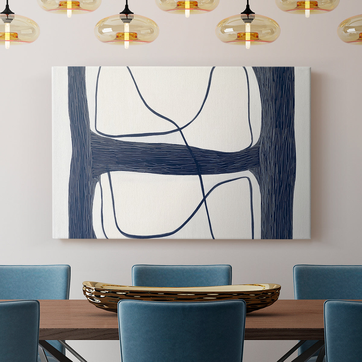 Blue Abstract XXV - Canvas Art Print