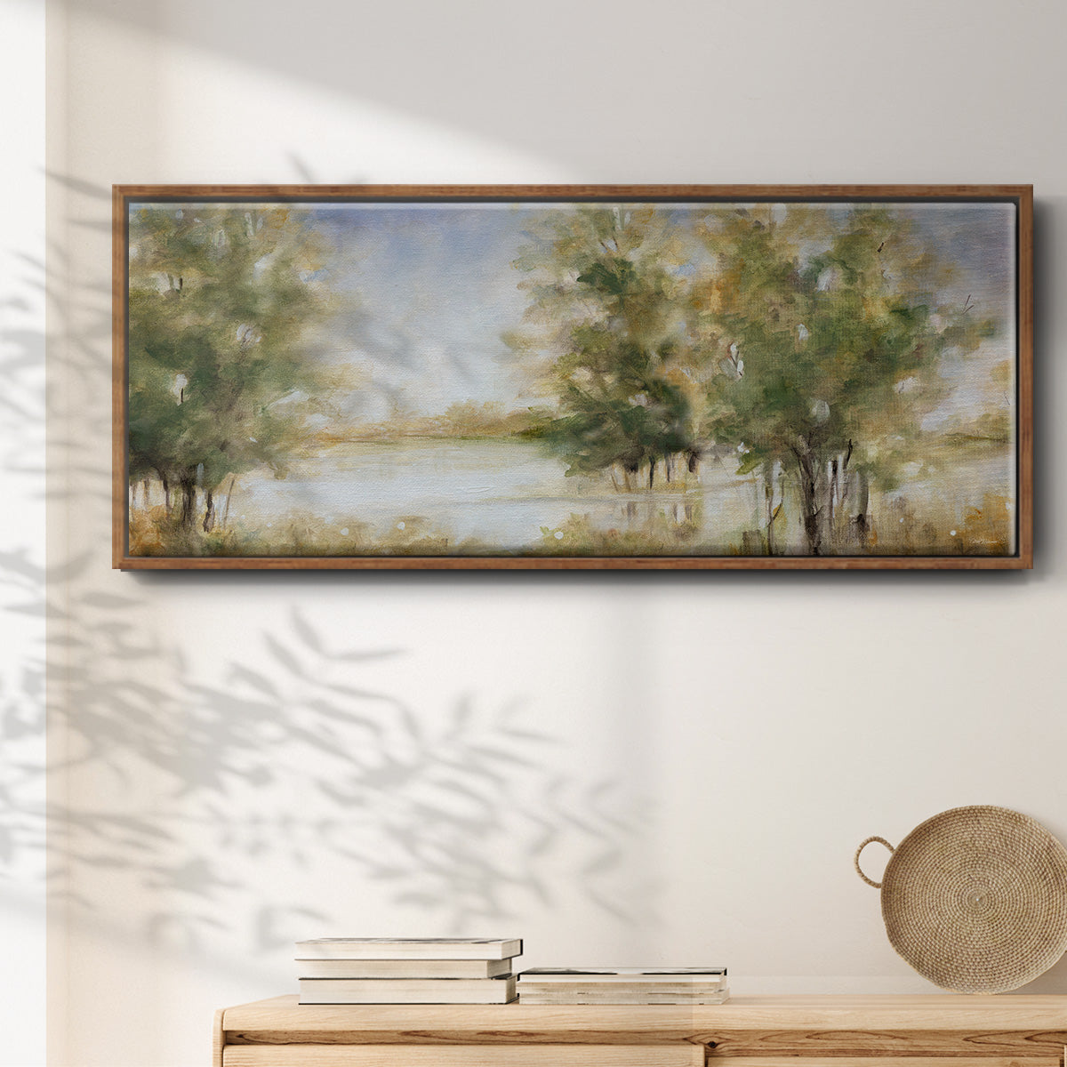 Waterway Grove - Floater Framed Canvas Print