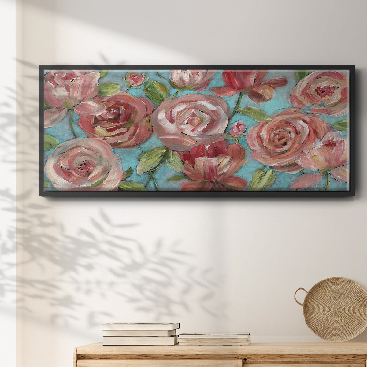 Peaches and Cream - Floater Framed Canvas Print