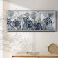 Indigo Field - Floater Framed Canvas Print