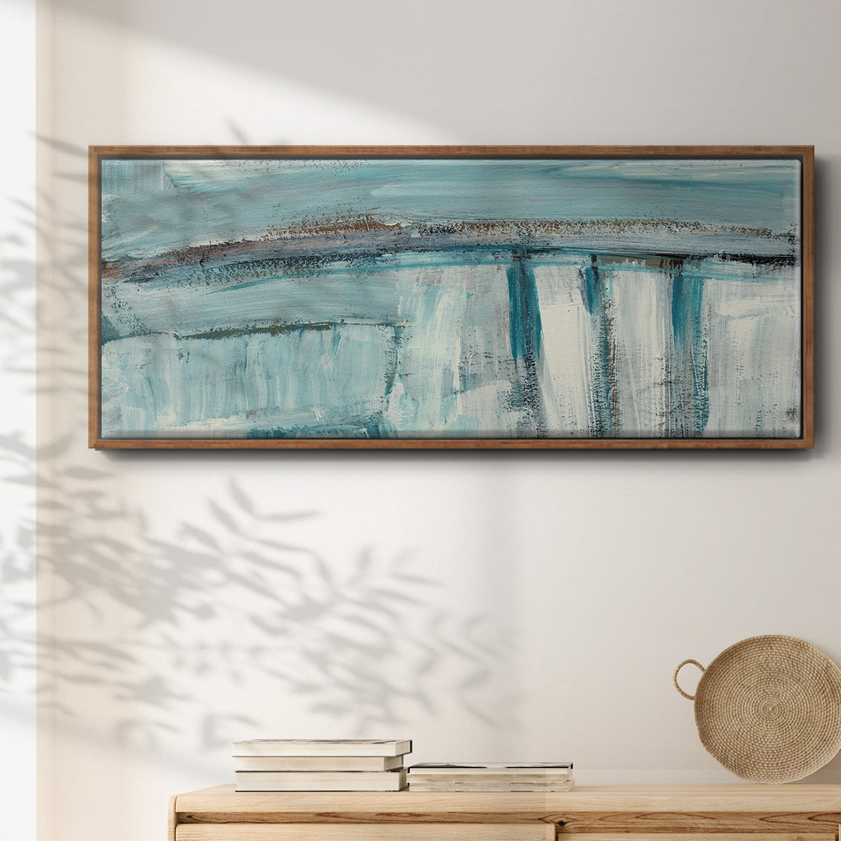 Acqua I - Floater Framed Canvas Print