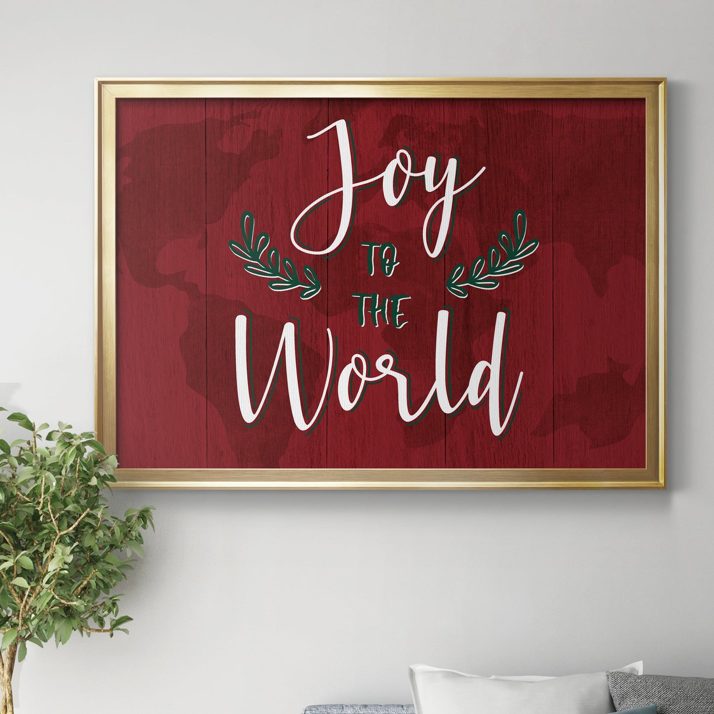 Joy to the World Premium Classic Framed Canvas - Ready to Hang