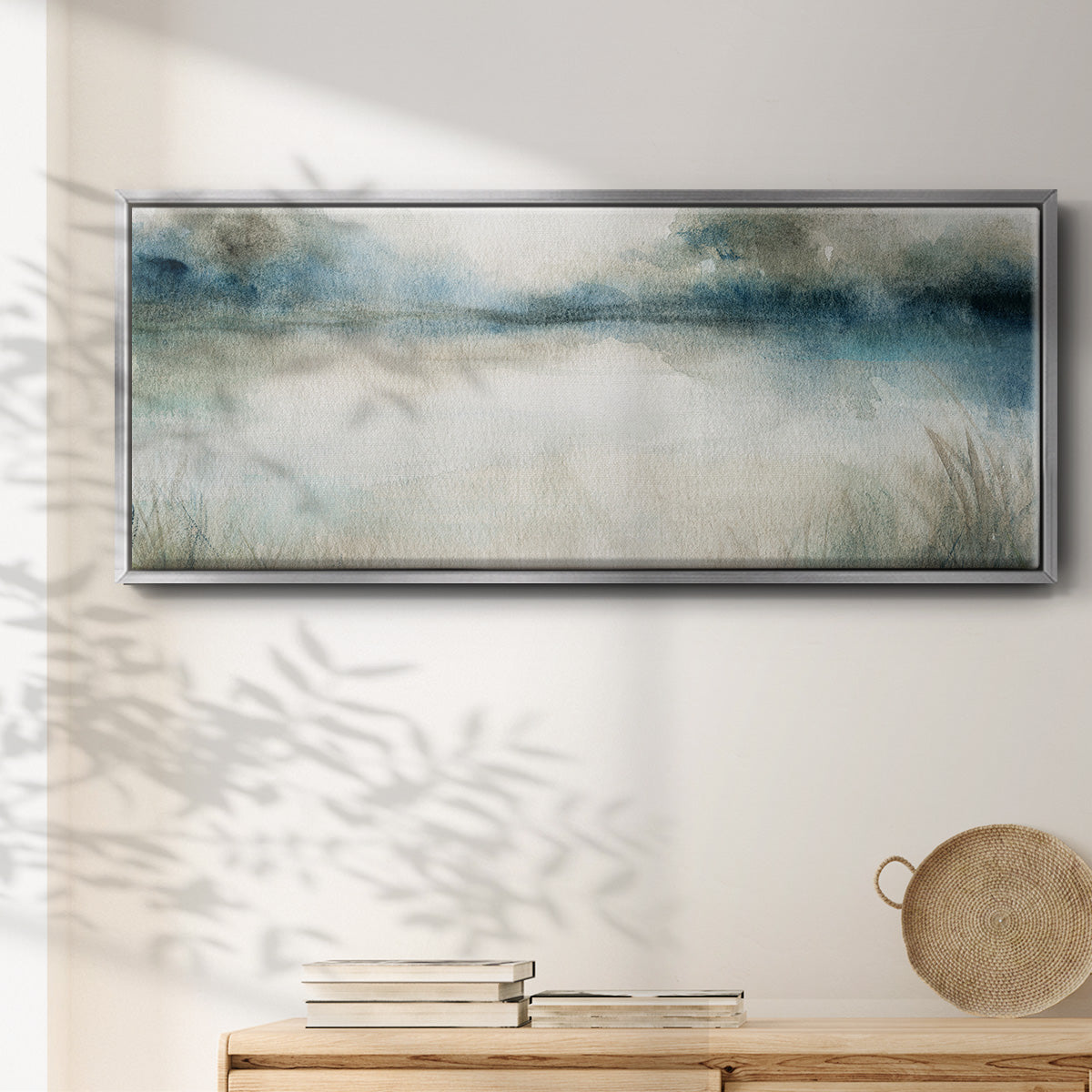 Still Evening Waters I - Floater Framed Canvas Print
