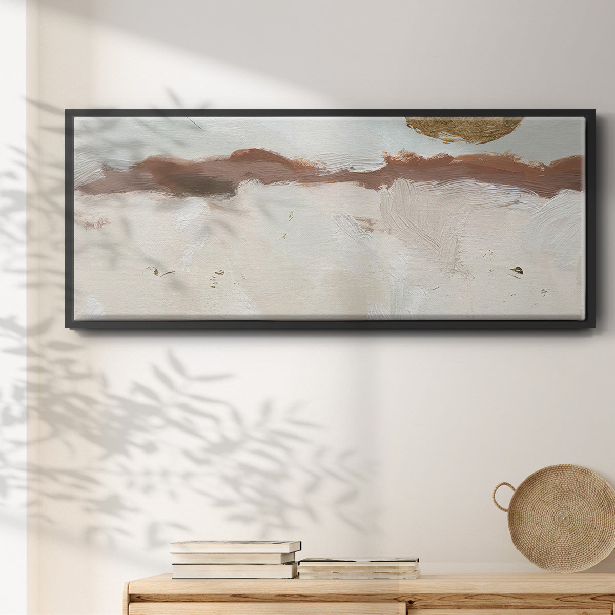 Winter Medallion II - Floater Framed Canvas Print