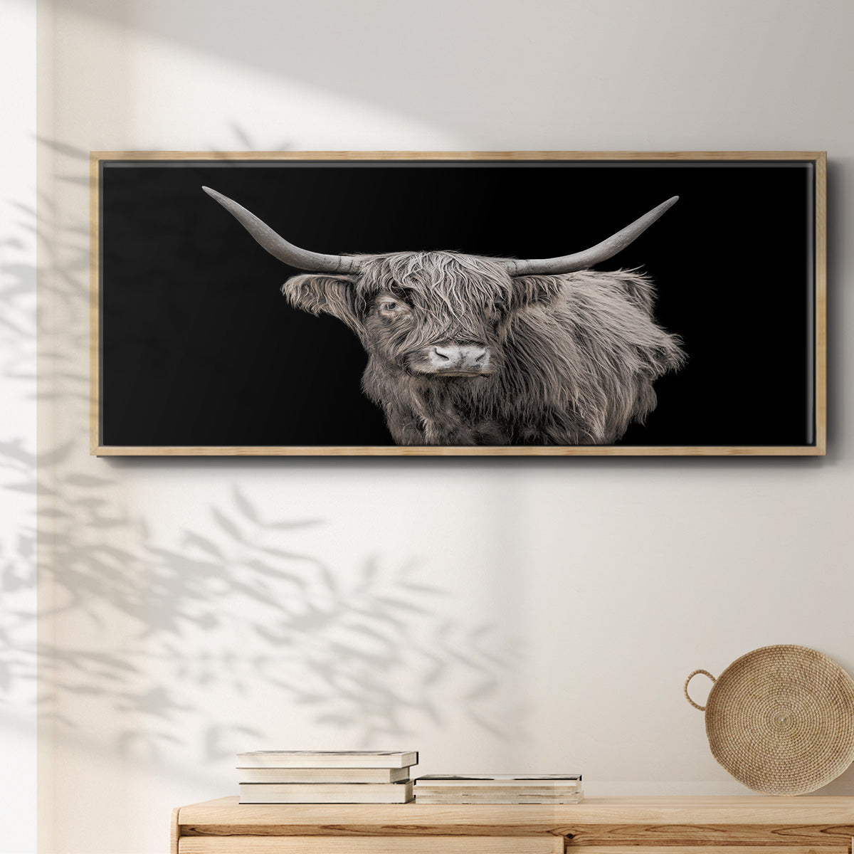It's a Mooood I - Floater Framed Canvas Print