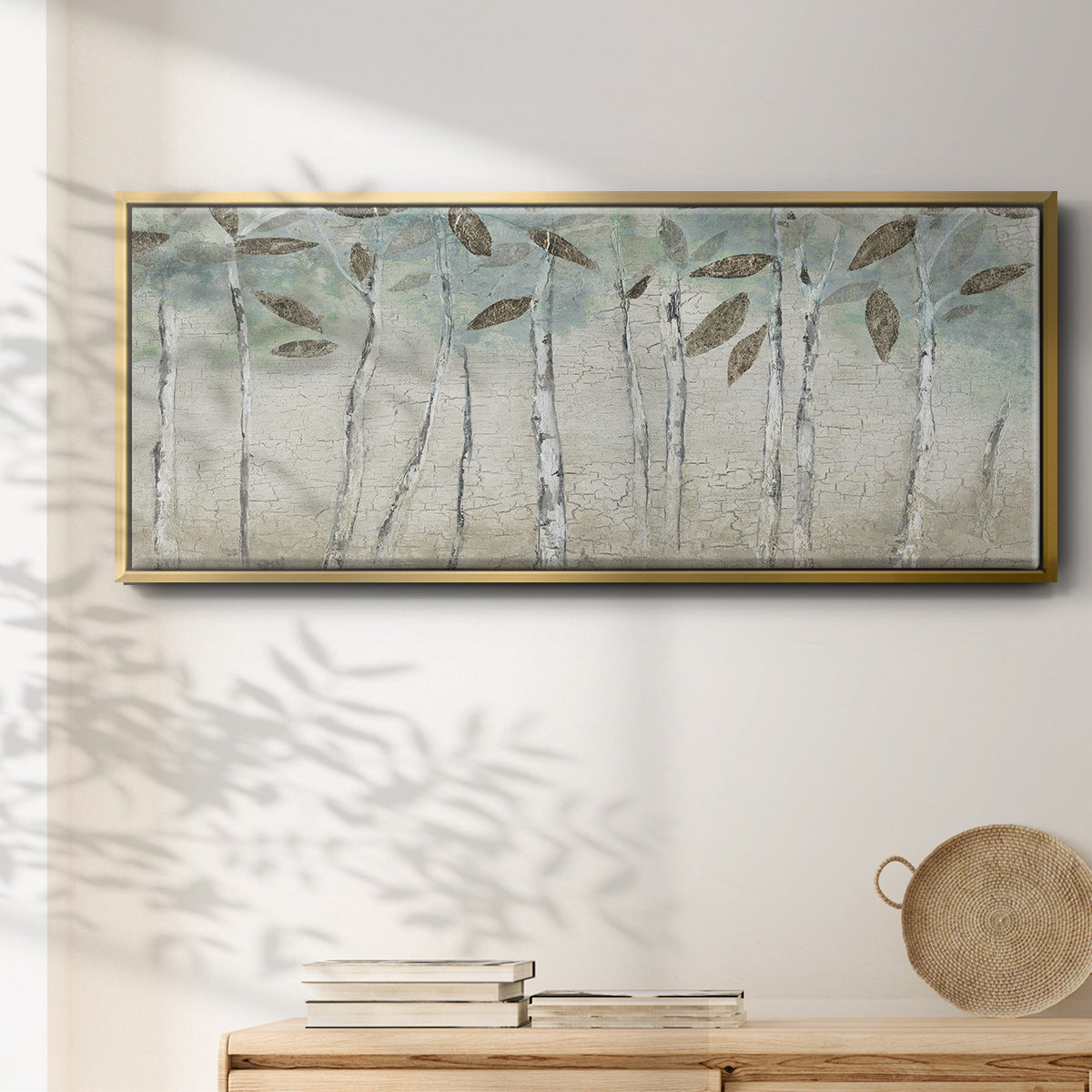 Rain Soft Woods - Floater Framed Canvas Print