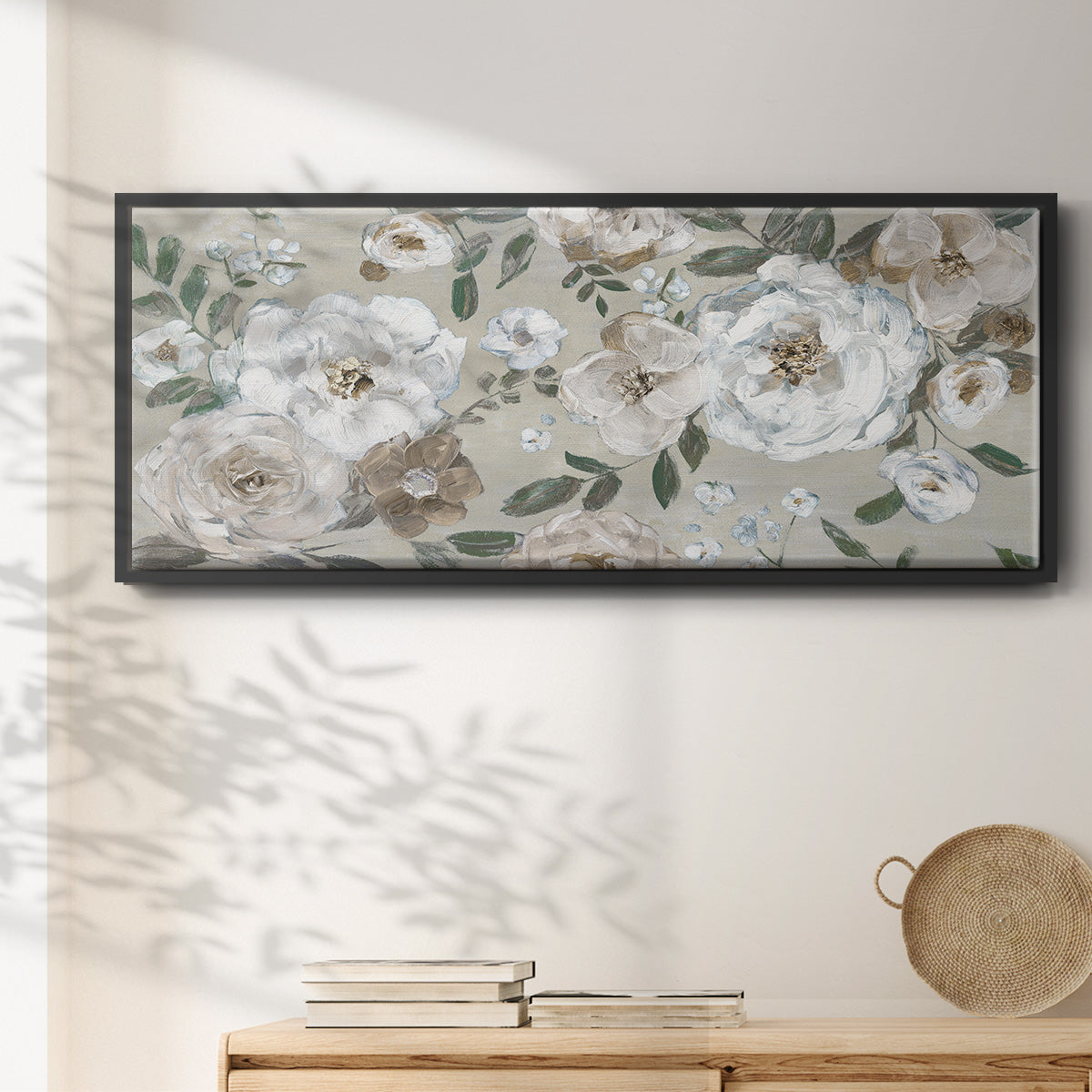 Rose Garden - Floater Framed Canvas Print