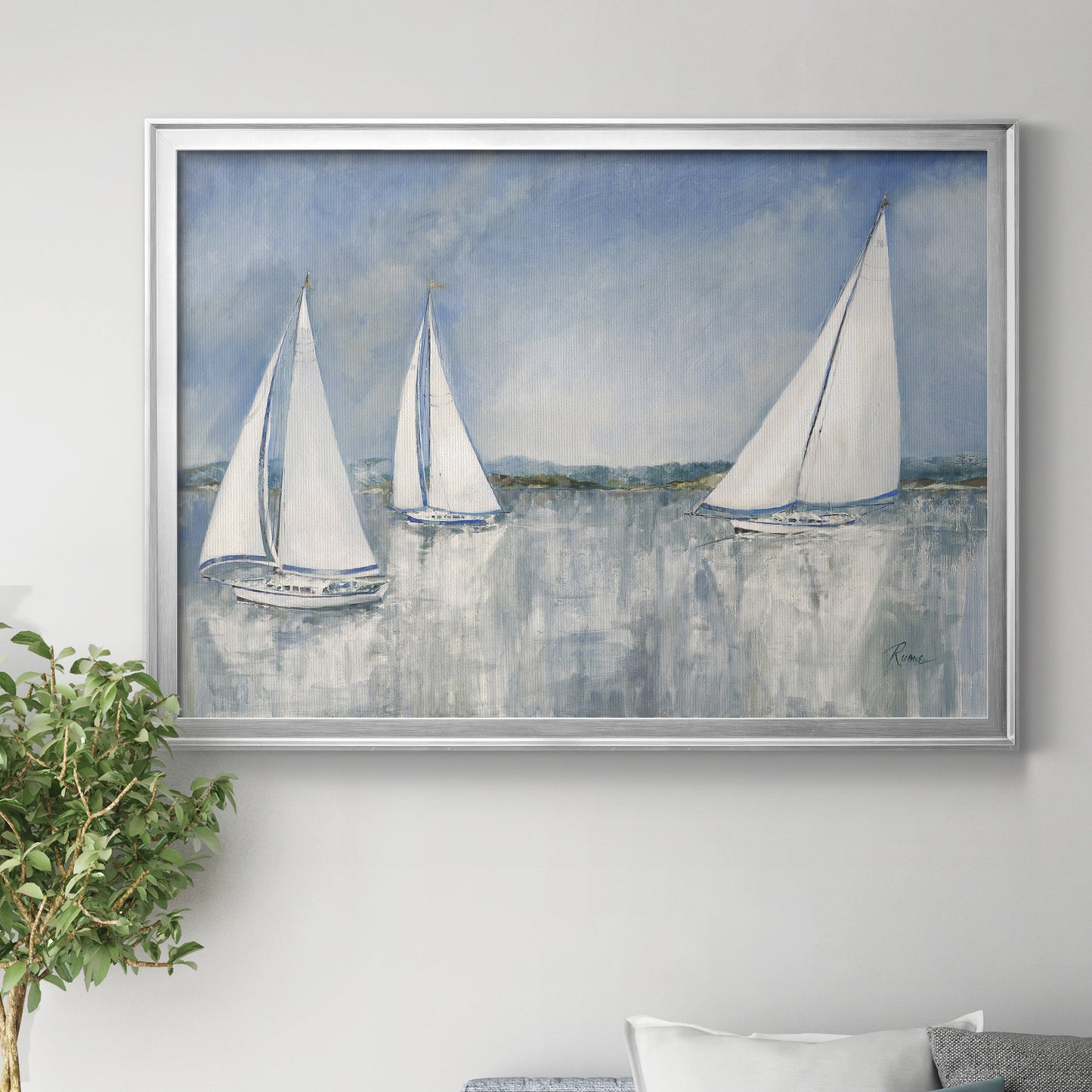 Catching the Breeze Premium Classic Framed Canvas - Ready to Hang