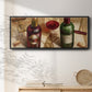 Wine Pairing - Floater Framed Canvas Print