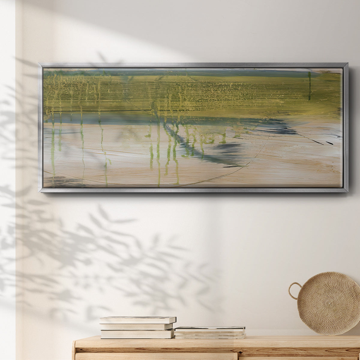 Aquatic Reflections I - Floater Framed Canvas Print