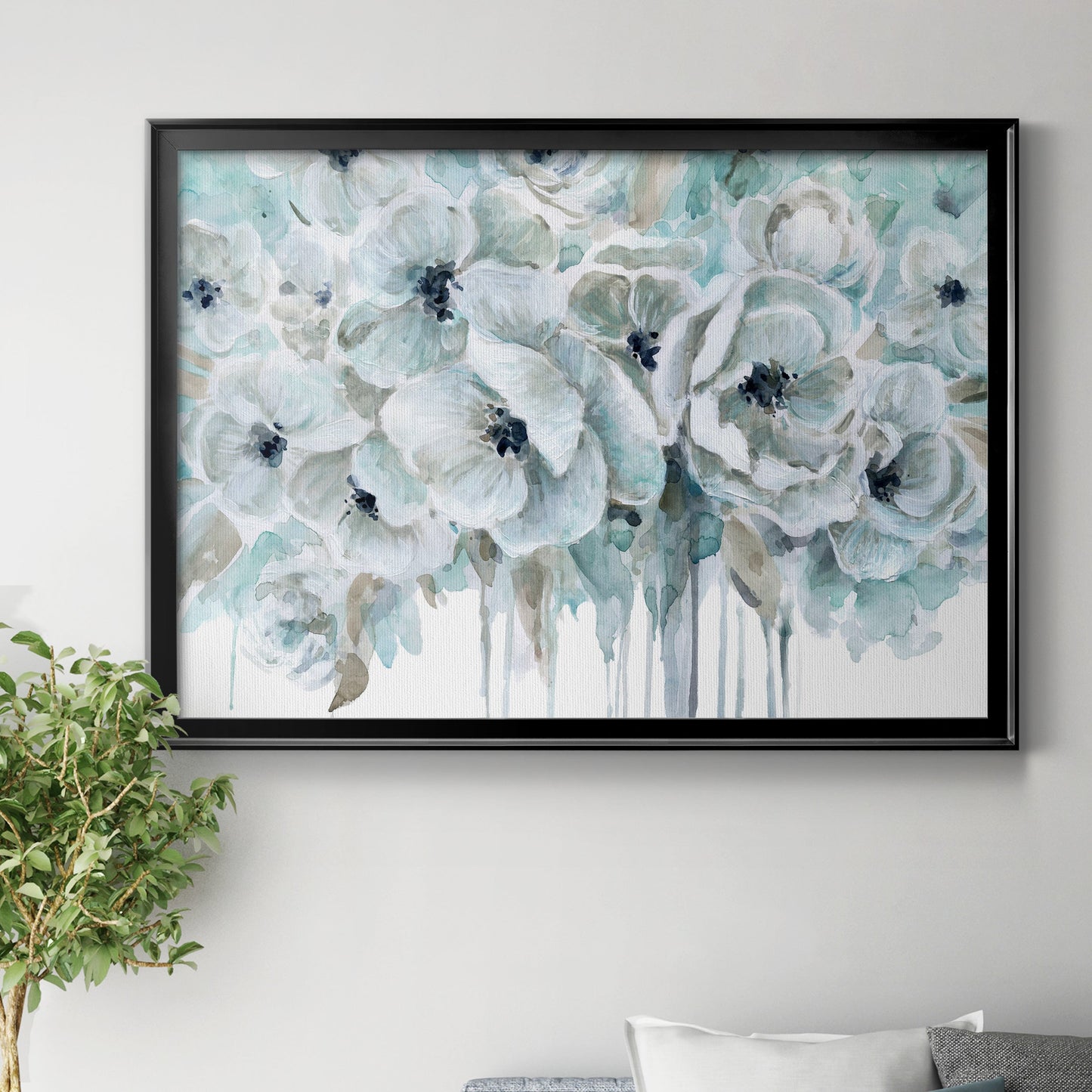 Teal Harmony II Premium Classic Framed Canvas - Ready to Hang