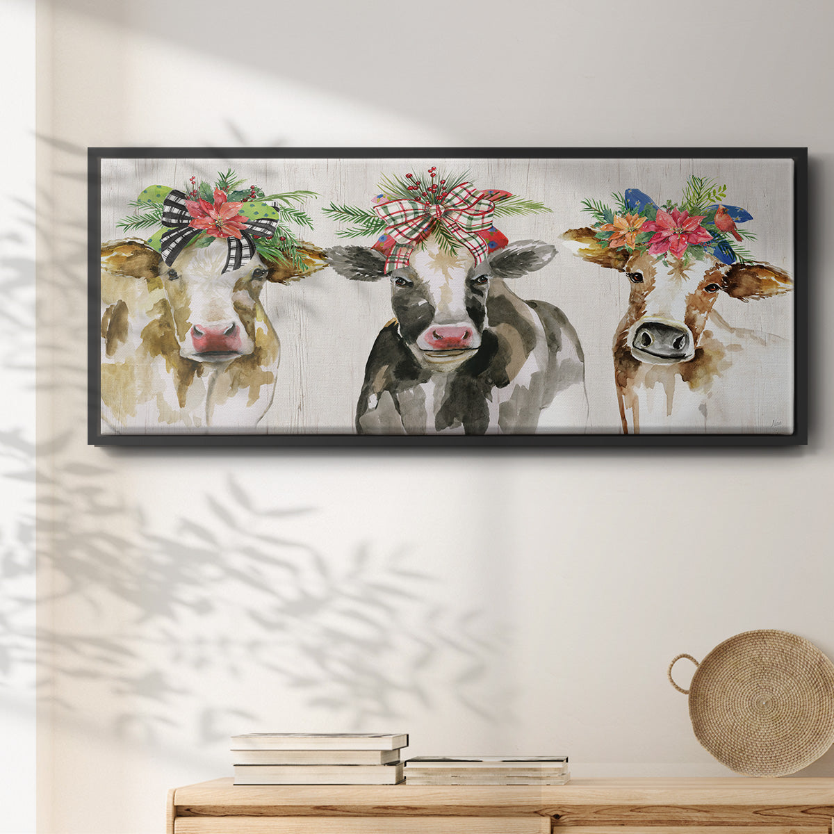 Holiday Gals - Floater Framed Canvas Print